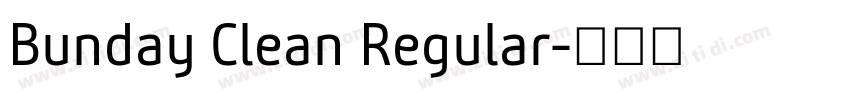 Bunday Clean Regular字体转换